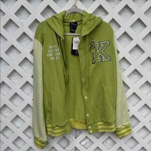 Our Universe Disney Kermit Green Zip Up
